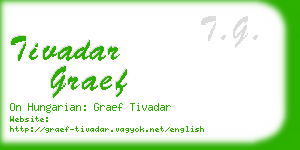 tivadar graef business card